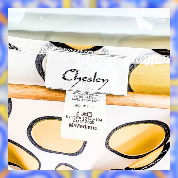 Y2K Yellow Polka Dot Dress ⚡️ Medium - Chesley ⚡️ 90s Dress ⚡️ Made in USA⚡️ - Picture 2 of 4